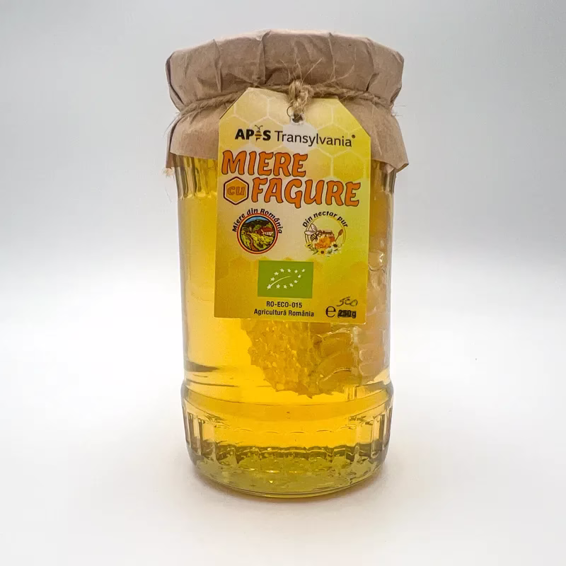 Miere salcam cu fagure bio