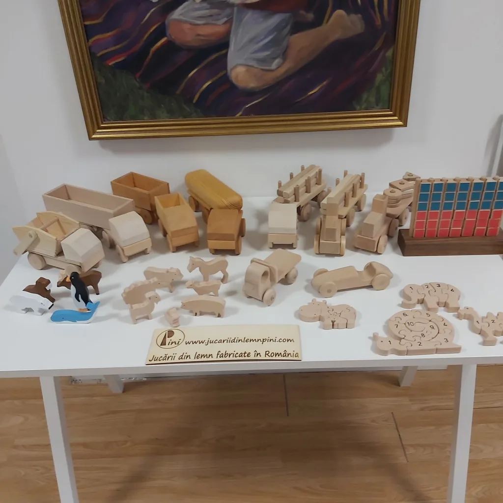 jucării din lemn educative