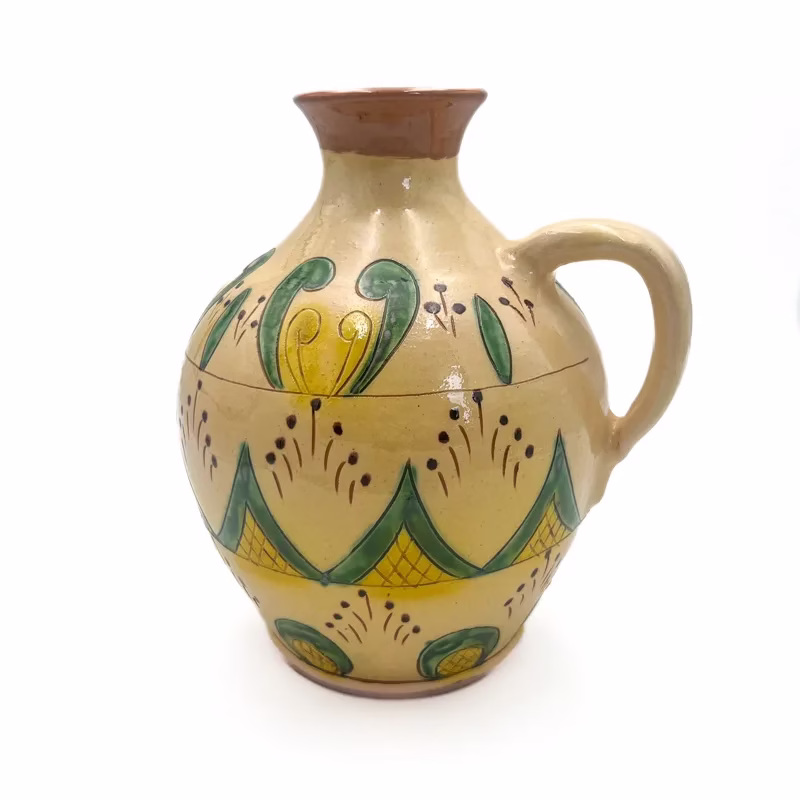 Set din ceramică pentru țuică – ulcior + 6 pahare - imagine 2